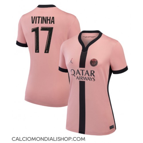 Maglie da calcio Paris Saint-Germain Vitinha #17 Terza Maglia Femminile 2024-25 Manica Corta